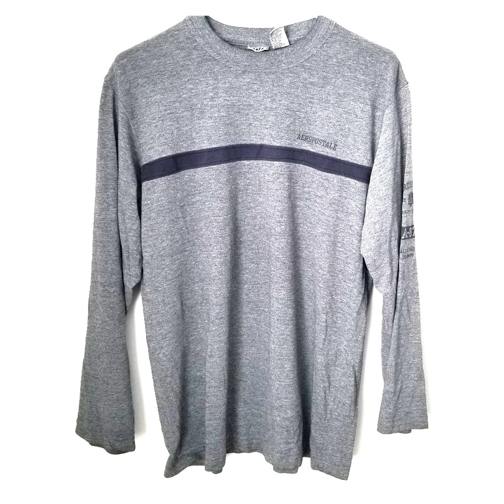 Aeropostale gray long sleeve crew neck shirt